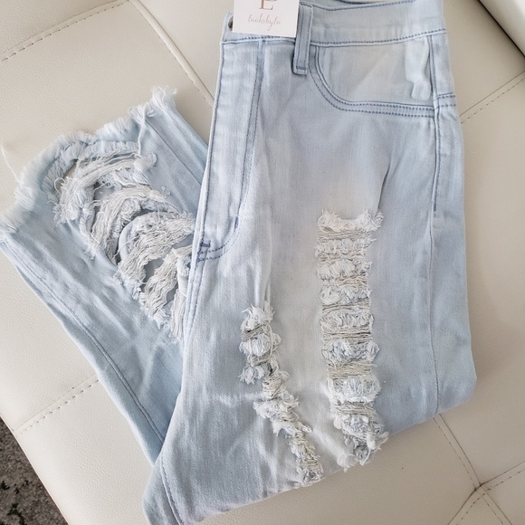 APHRODITE BRAND NEW MID LEGS JEANS SIZE 15 - Picture 1 of 6